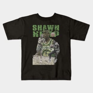 Shawn Kemp the reignman vintage cracked Kids T-Shirt